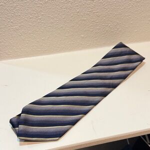 Kenneth Cole Reaction Navy and Gold Diagonal Tie